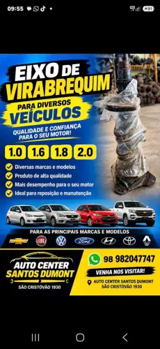 Vende-se eixo de virabrequim e comando
