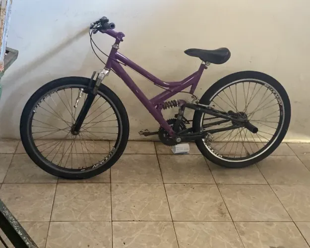 Bicicleta rebaixada com quadro flexível 