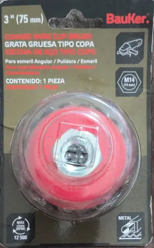 Escova de aço tipo copo