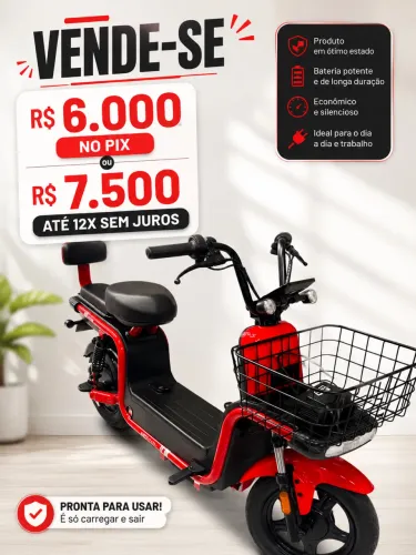 Moto Elétrica Vermelha