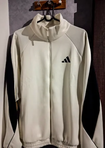 Jaqueta Adidas Stadium Off White Tam M ? Impecável