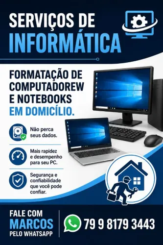 Formatação de computadores e notebooks