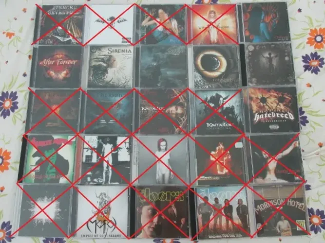 CDs de Metal, Rock e Hip hop (lista completa e valores na descrição)