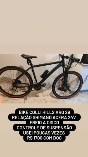 BIKE COLLI HILLS ARO 29 SHIMANO FREIO A DISCO
