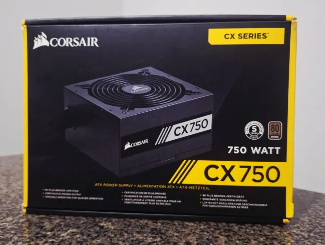 Fonte Corsair CX750 750W 80 Plus Gamer