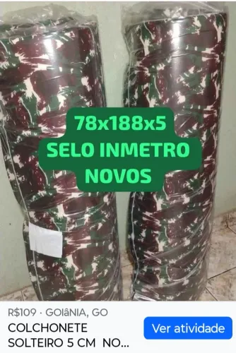 COLCHÃO de ACAMPAMENTO 78 CM largura 1.88 comprimento 