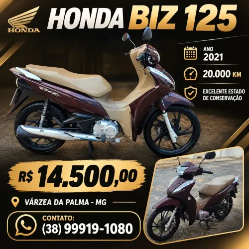 Honda Biz 125 ano 2021
