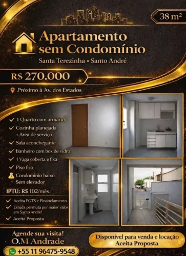 Oportunidade Apartamento próximo Falculdade em Santo André ABC