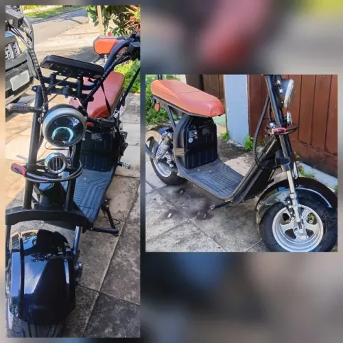 Scooter Elétrica X11 1000W 21AH Ano 2025 Modelo 2026 Cor Preta