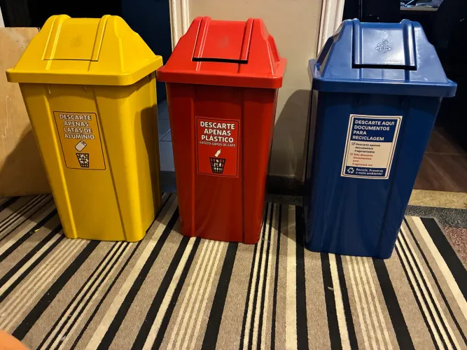 Kit de Cesto ecológico de plástico