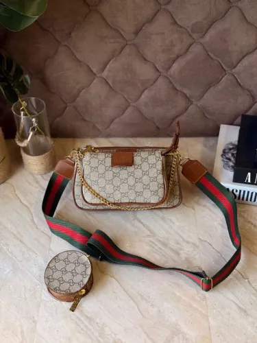 Bolsa Multi Bag Estilo Gucci Premium em Couro Sintético