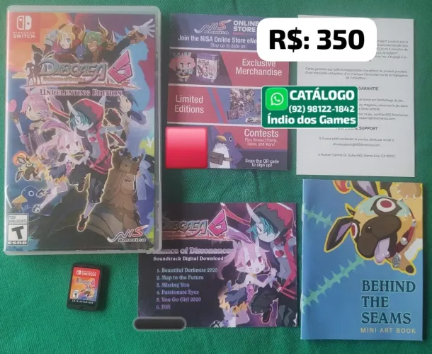 Disgaea 6 Defiance Of Destiny Unrelenting Edition = R$: 350