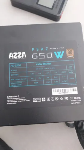 Fonte ATX AZZA PSAZ 650 W 80 PLUS BRONZE