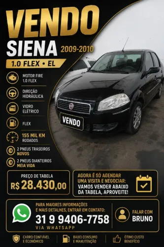 Fiat Siena EL 1.0 MPI Fire Flex 8V 4P 2010