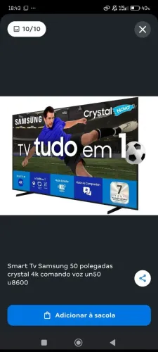 Tv Samsung qled 50 polegadas