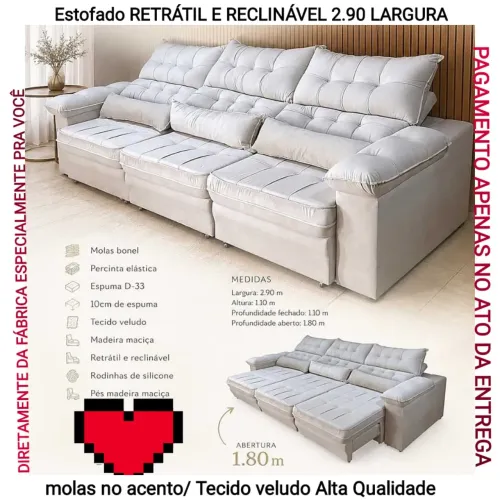 Estofado DIAMANTE LANÇAMENTO EXCLUSIVO FABRICAÇÃO PAGAMENTO NA ENTREGA
