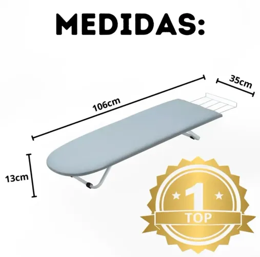 Tábua de passar roupa dobrável