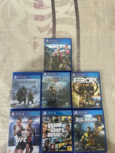 Kit 7 Jogos PS4 Mídia Física