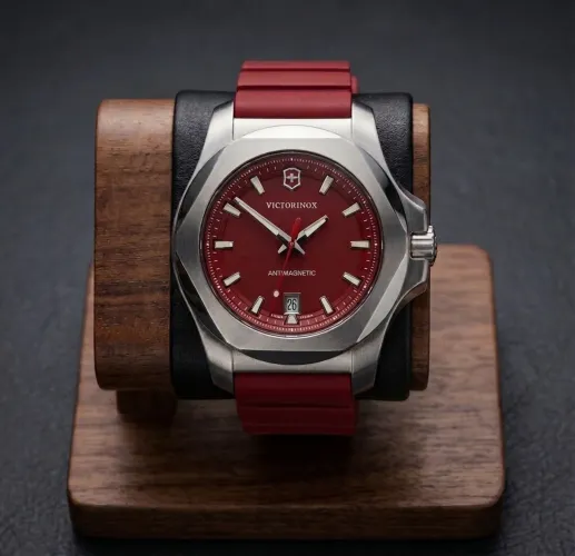 Relogio Victorinox Inox Bordo Novo