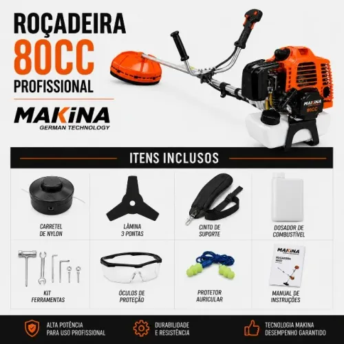 ROÇADEIRA A GASOLINA 80CC MAKINA 