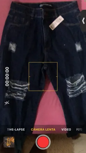 Calça jeans 100% algodão
