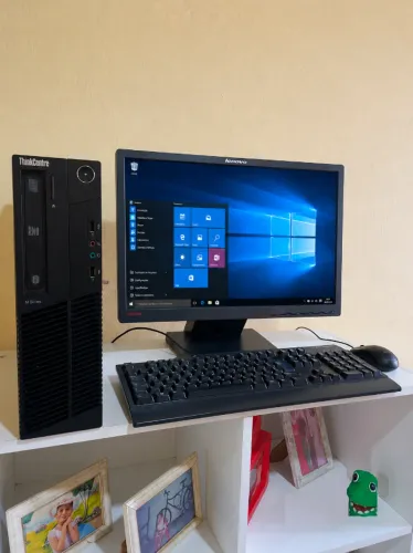 PC Lenovo i3 6GB RAM Completo Intel Core 2ª ThinkCentre M81, HD 500GB + Monitor 19"