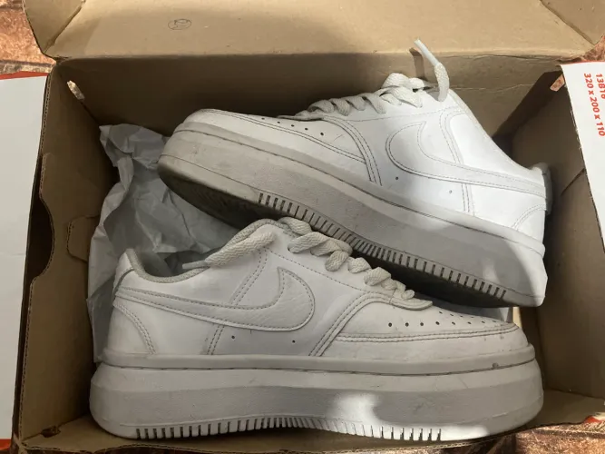 Tênis Nike Court Vision Sola Alta - Branco (Original) - Tam 37 - Pouquíssimo Uso