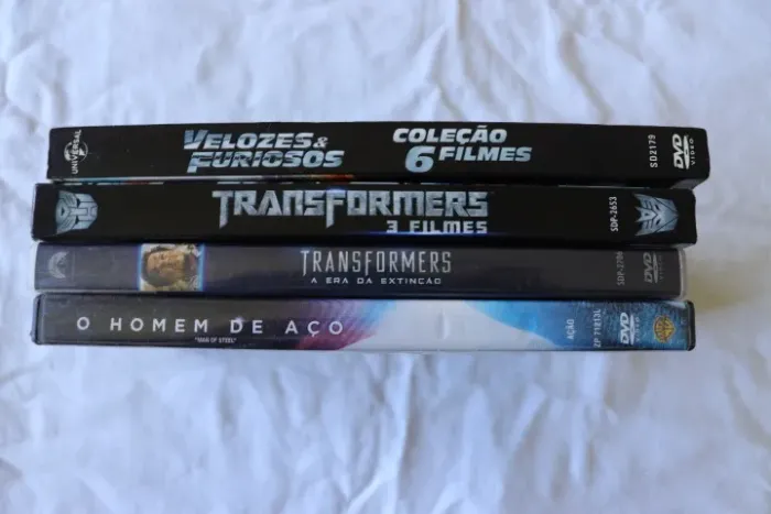 Lote filmes DVD Transformers + Velozes e Furiosos + Superman