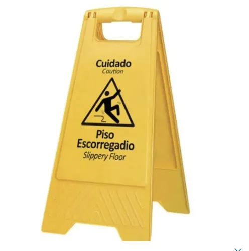 Cavalete piso molhado escorregadio