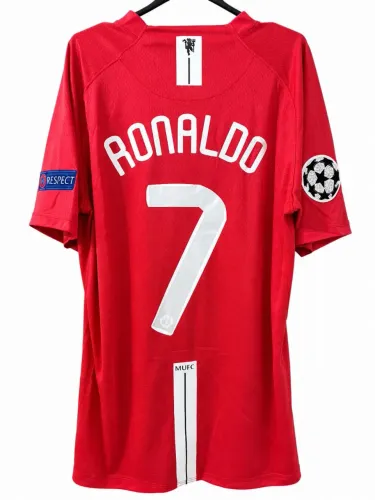 Camisa retrô Manchester United 2008 cr7