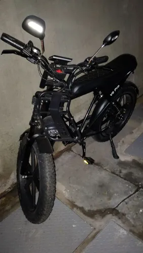 Bike Elétrica V8 PRO Aro 24 Pneu com selante
