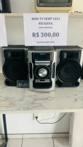 SOM SONY GENEZI MHC-EC55 + BLUETOOTH - R$ 400,00