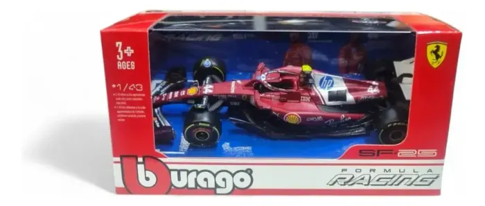 Carrinho FERRARI Miniatura Fórmula 1 Edição Especial Escala 1:43