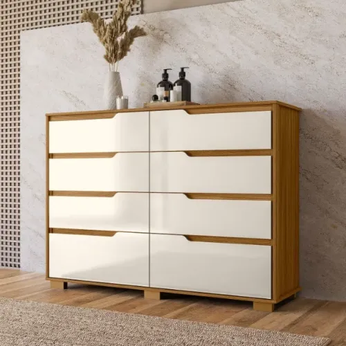 Cômoda 8 Gavetas Georgia Novo Direto da Fabrica