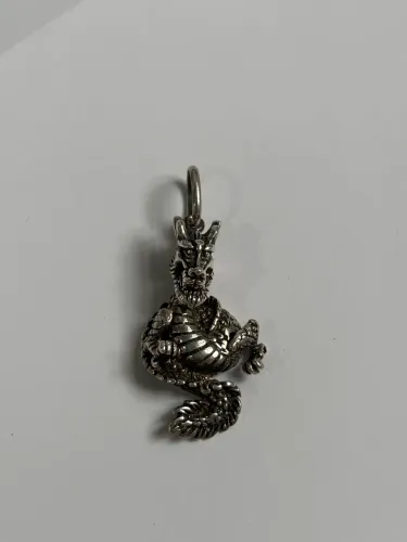 Pingente Dragão de prata