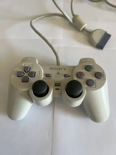 Controle Dualshock PlayStation 1 Branco
