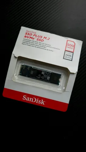 SSD NVMe Sandisk 500gb semi-novo