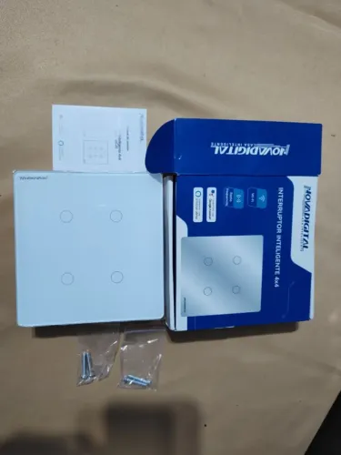 Interruptor Inteligente Wifi Novadigital 4 Teclas Botões Touch Tuya Smart Life Alexa Bivol