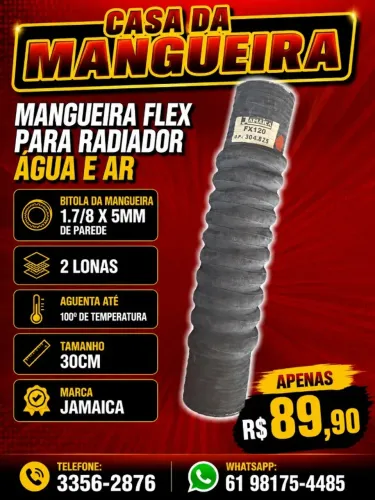 MANGUEIRA PARA RADIADOR