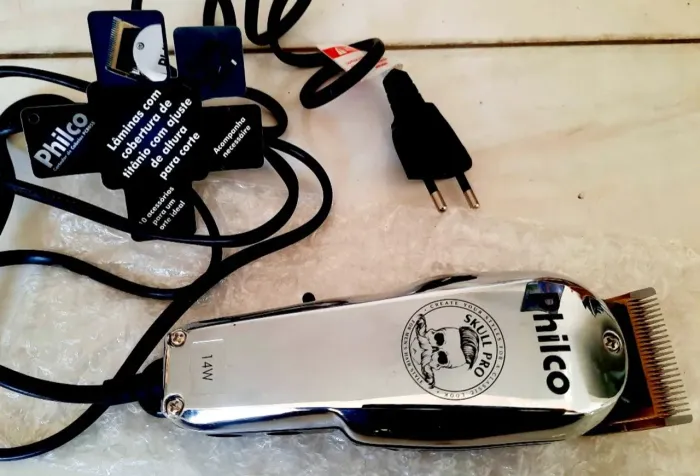 Máquina corte cabelo - Philco Skull Pro 127V.