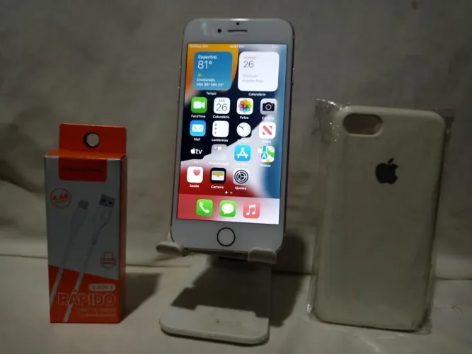 Iphone 7 de 128 gigas(áudio de ligação via Fone Bluetooth, já incluso.