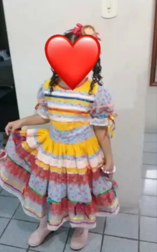 Vestido junino infantil