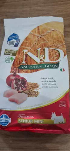 Ração N&D ancestral grain senior mini 2,5kg