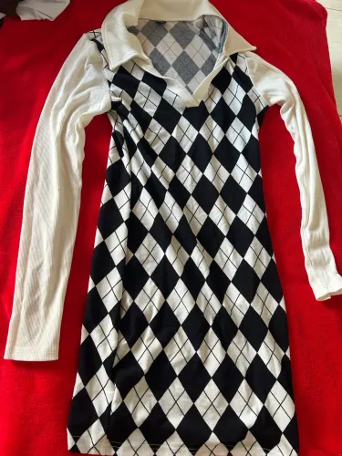 Vestido quadriculado 