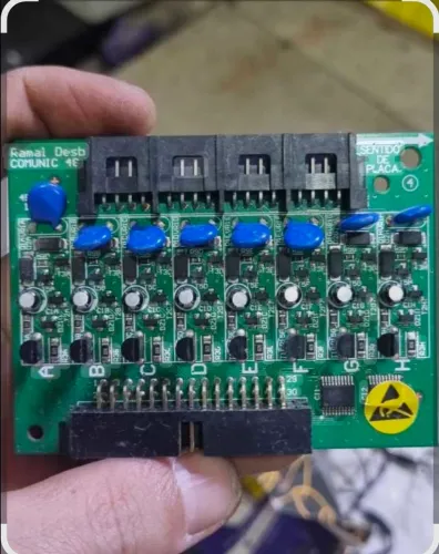 Placa 8 ramais (NOVAS) comunic 48 desbalanceada intelbras 