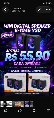 Caixinha de som