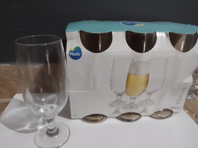 Jogo 6 taças cerveja chop Floripa Nadir 300ml