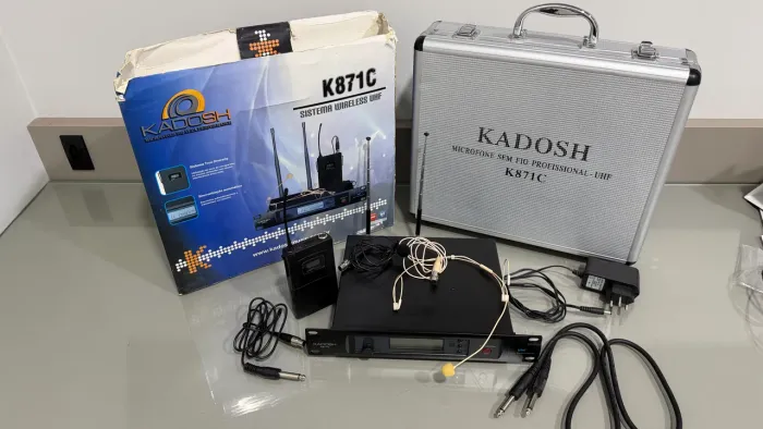 Microfone sem fio uhf k871c 