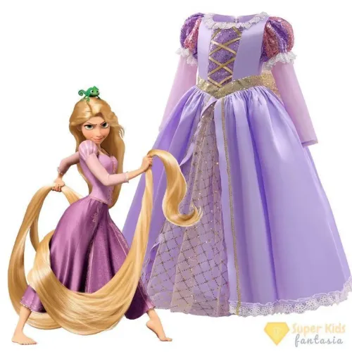 Vestido Fantasia Rapunzel