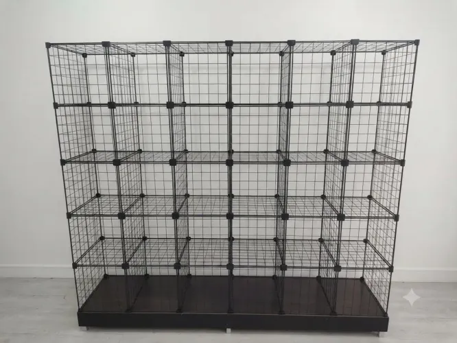 Aramado 1,86 x 1,70 30 nichos 30x30 com base<br>Aramado 30 divisórias<br>Valor 500,00